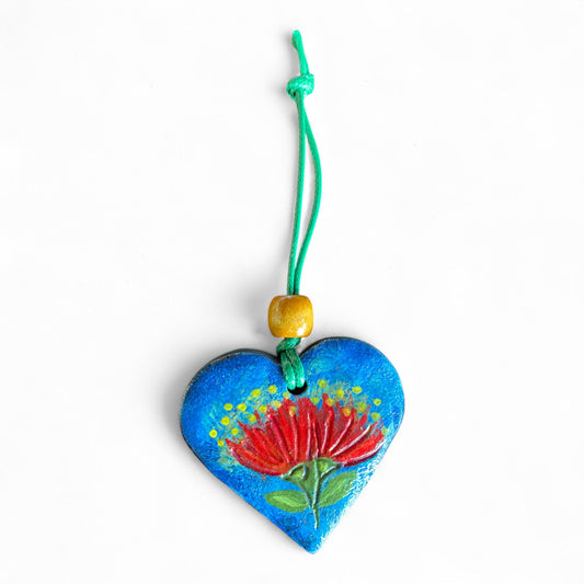 Terracot heart shaped essential oil diffuser.