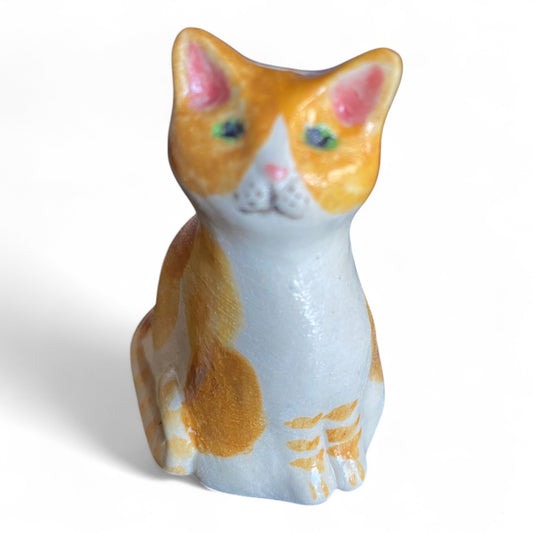 Porcelain Cat Figurine