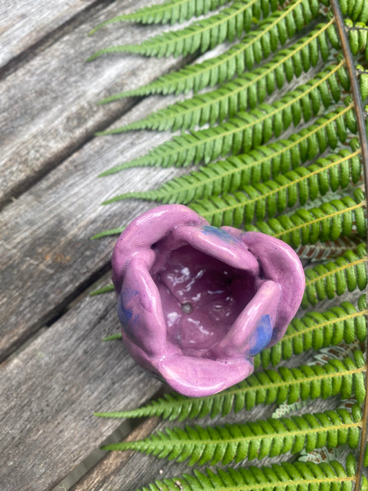 Tulip Incense Holder Purple