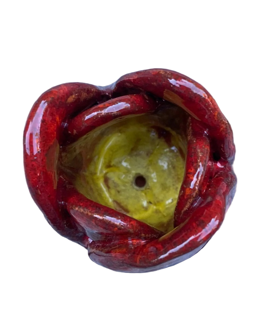 Tulip Incense Holder Red