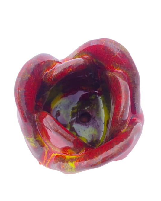 Tulip Incense Holder Red