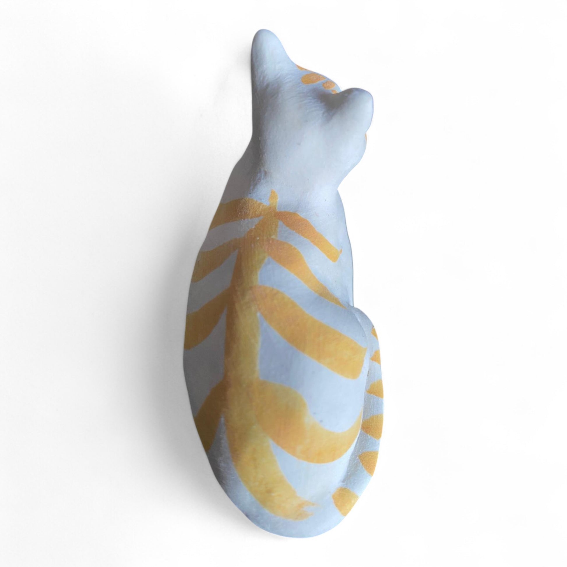 Porcelain Cat Sculpture