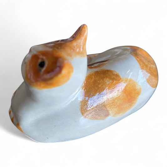 Porcelain Taby Cat Figurine