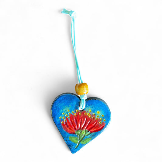 Terracot heart shaped essential oil diffuserl.