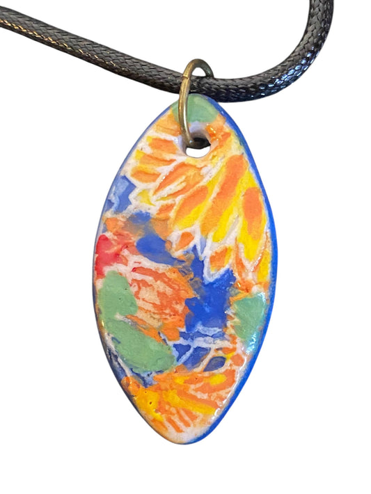 Van Gogh Sunflower du Jardin Range: Hand-Painted Ceramic Pendants