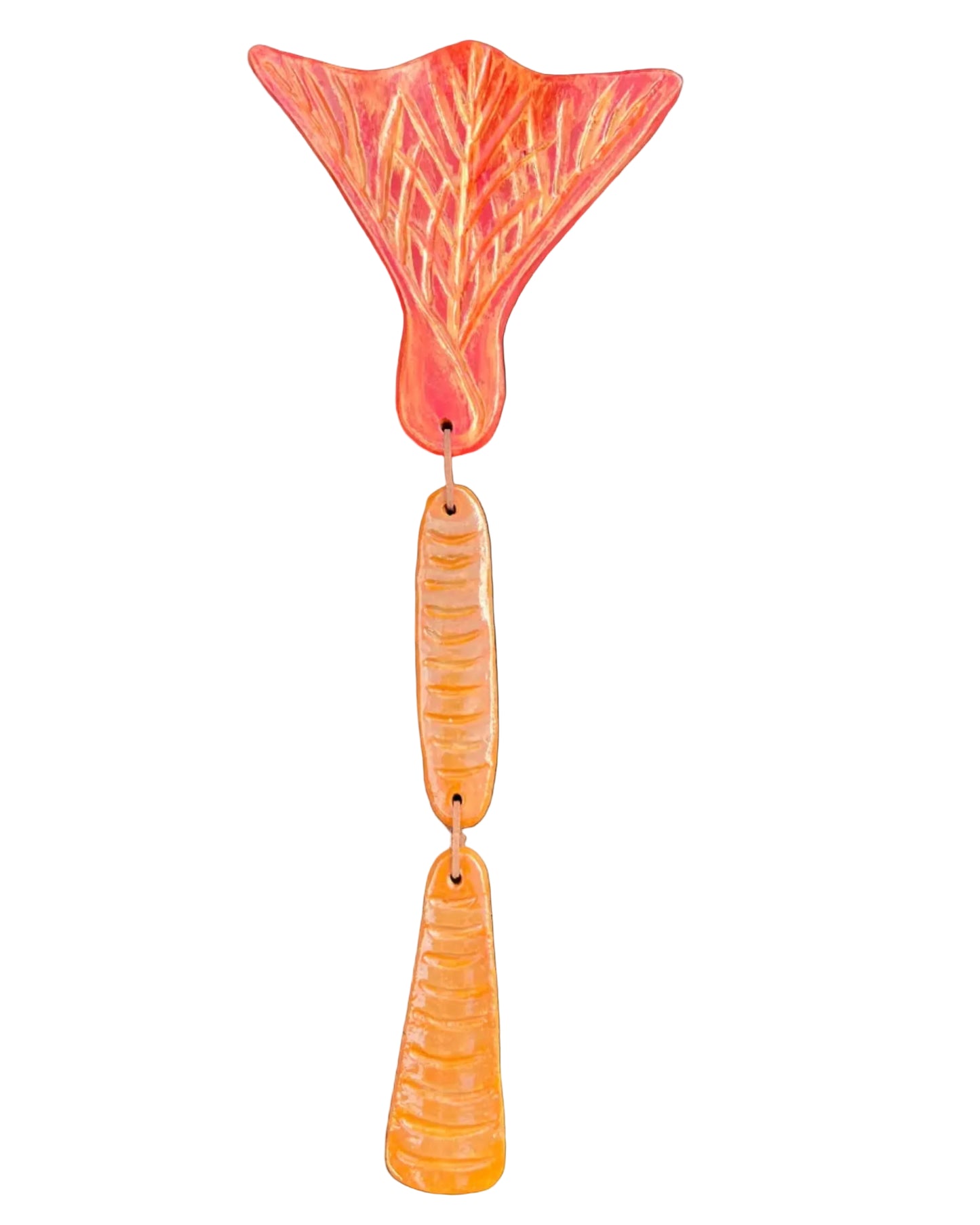 3 piece Nikau Tree Orange