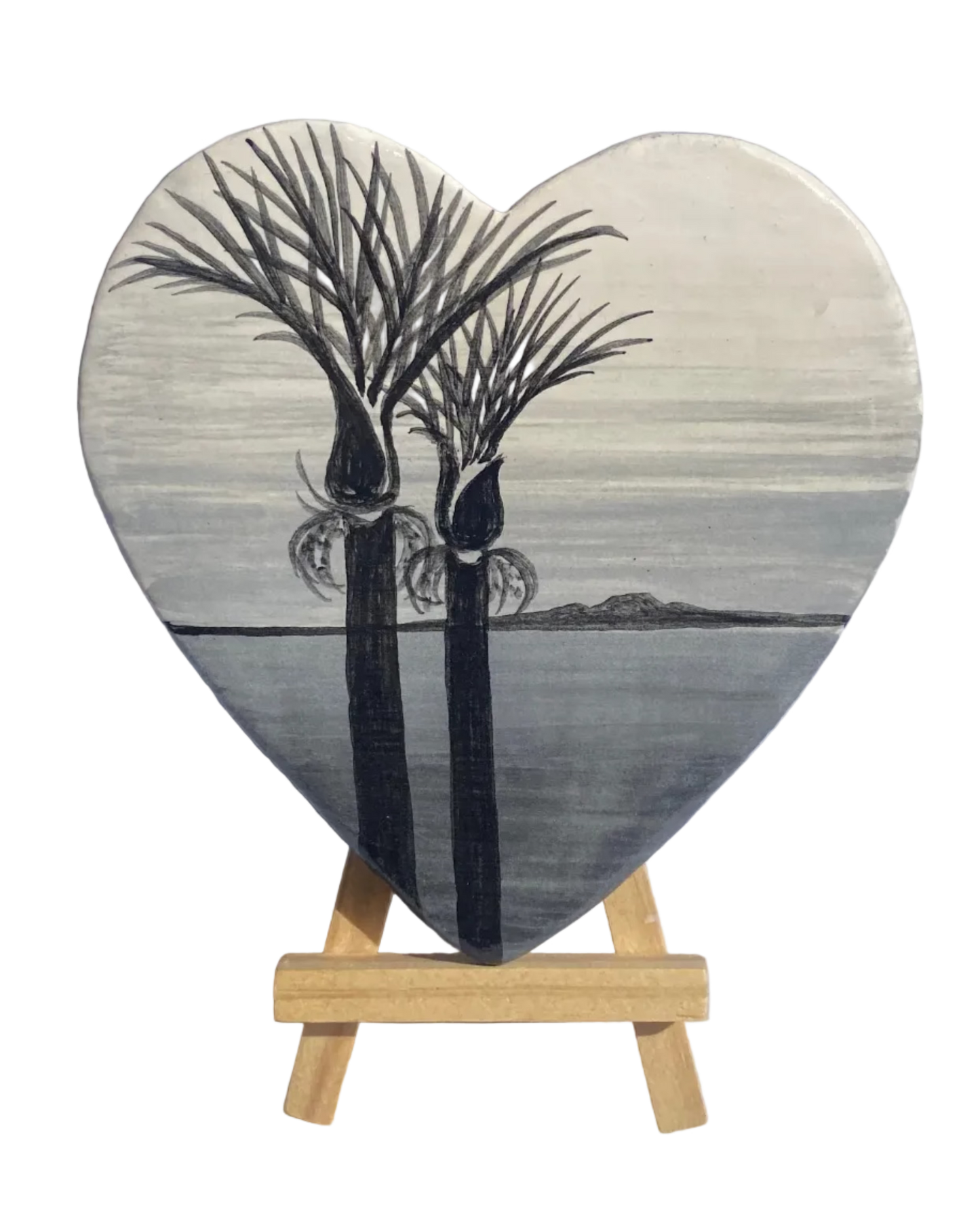 Hand Decorated Nikau Tree Wall Art