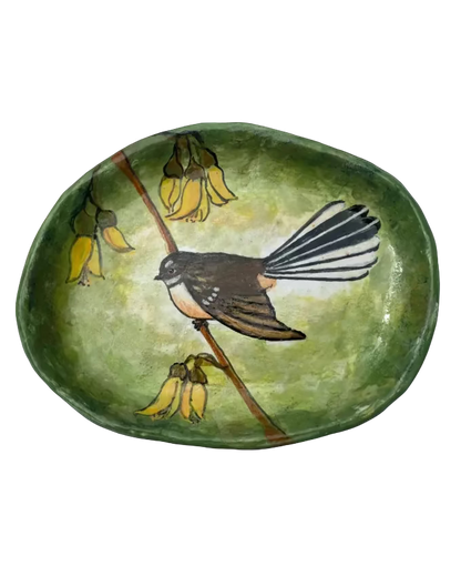 Fantail Kowhai Plate