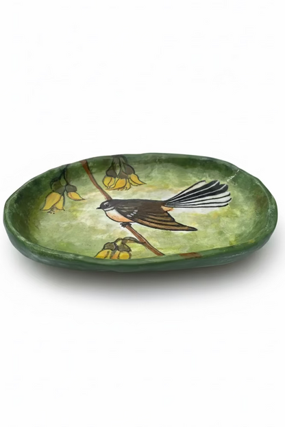 Fantail Kowhai Plate