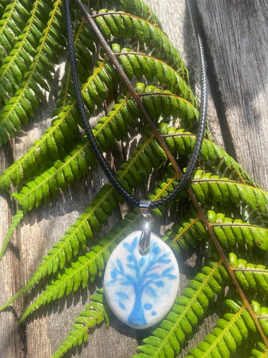 Tree of Life Porcelain pendant