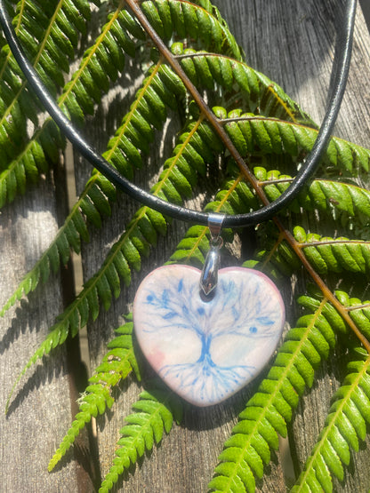 Tree of Life Porcelain pendant