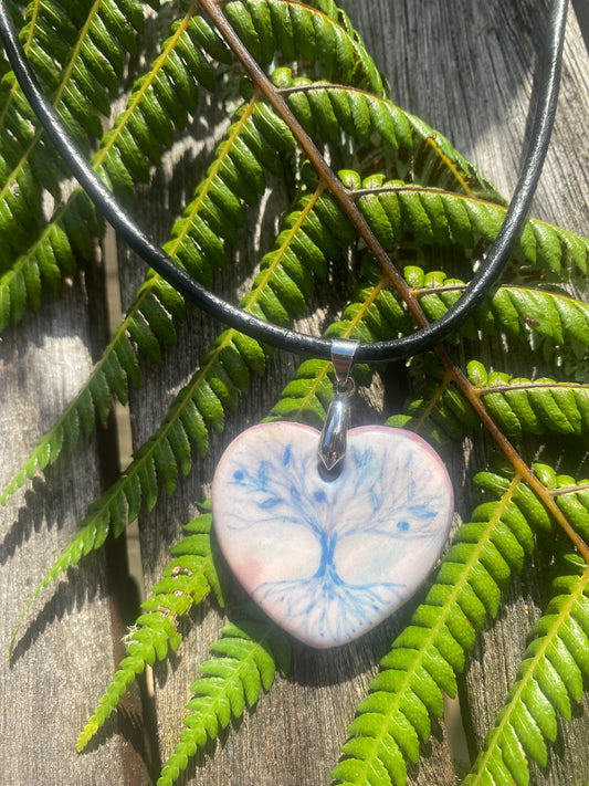 Tree of Life Porcelain pendant
