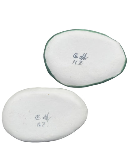 Fantail plate Set of 2 Porcelain