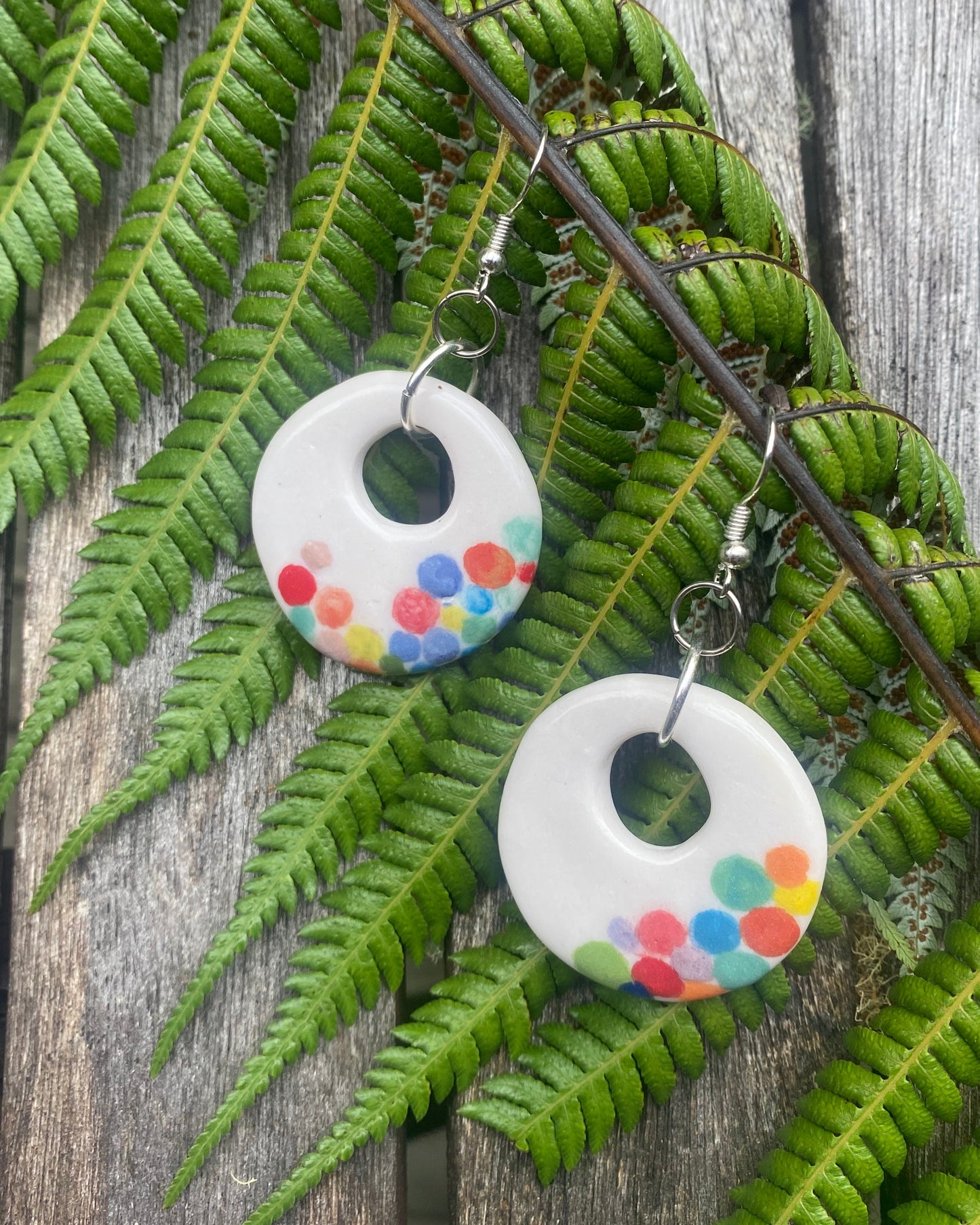 Colourful Bubble Porcelain earrings