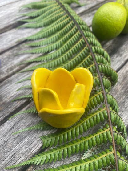 Tulip Incense Holder Yellow