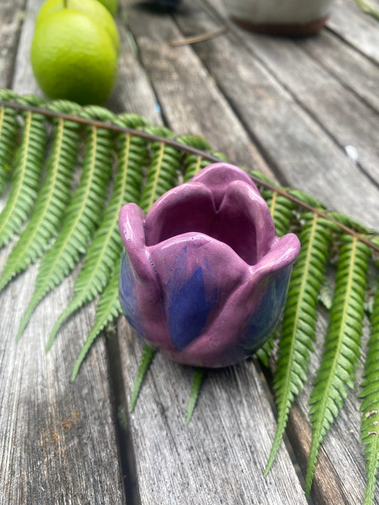 Tulip Incense Holder Purple