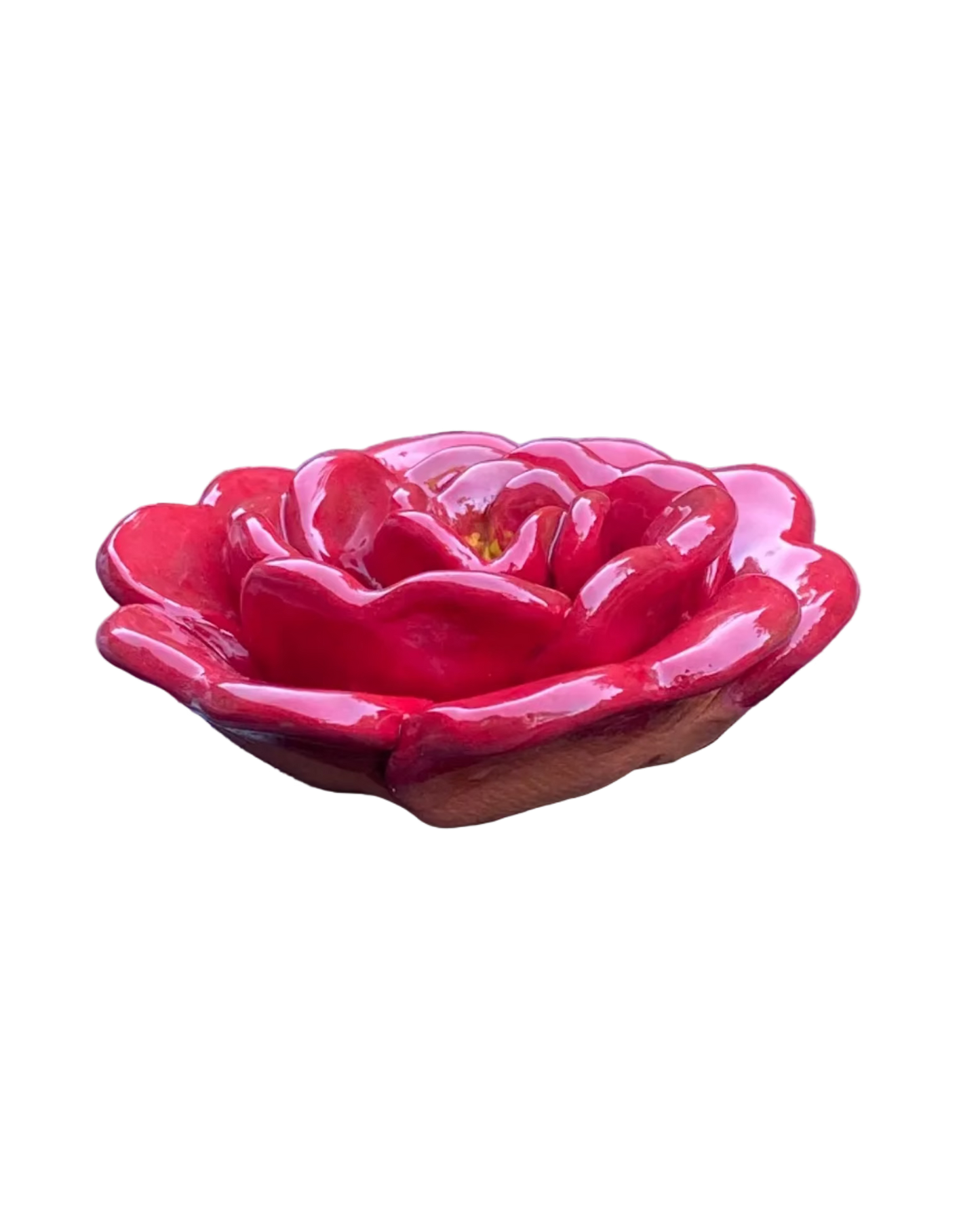 Rose Incense Holder Red /Wall Art