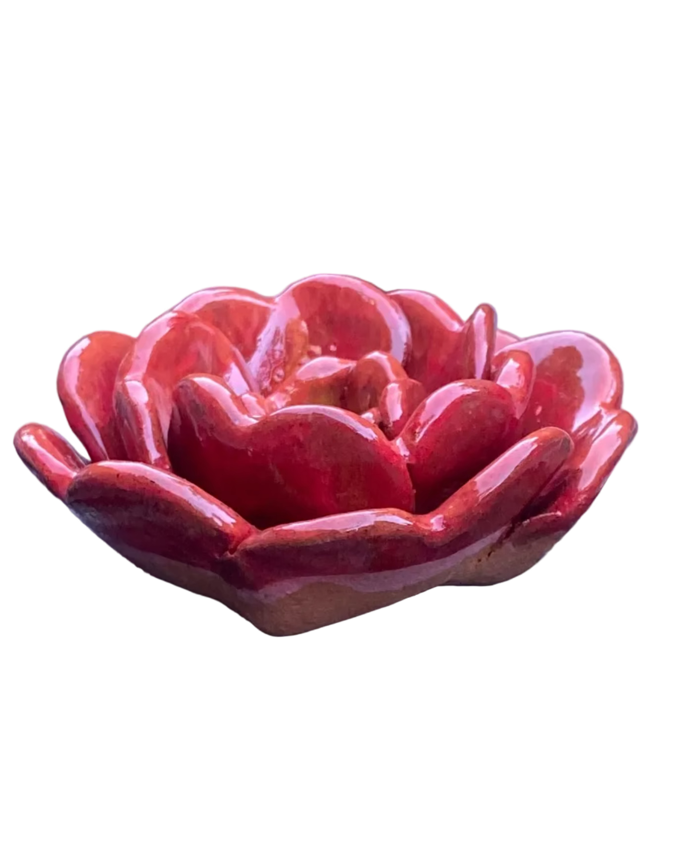 Rose Incense Holder Orange/ Wall Art