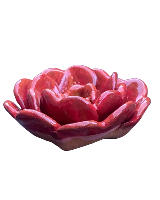 Rose Incense Holder Orange/ Wall Art
