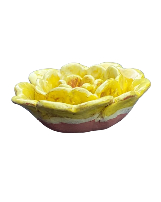 Rose Incense Holder Yellow/ Wall Art
