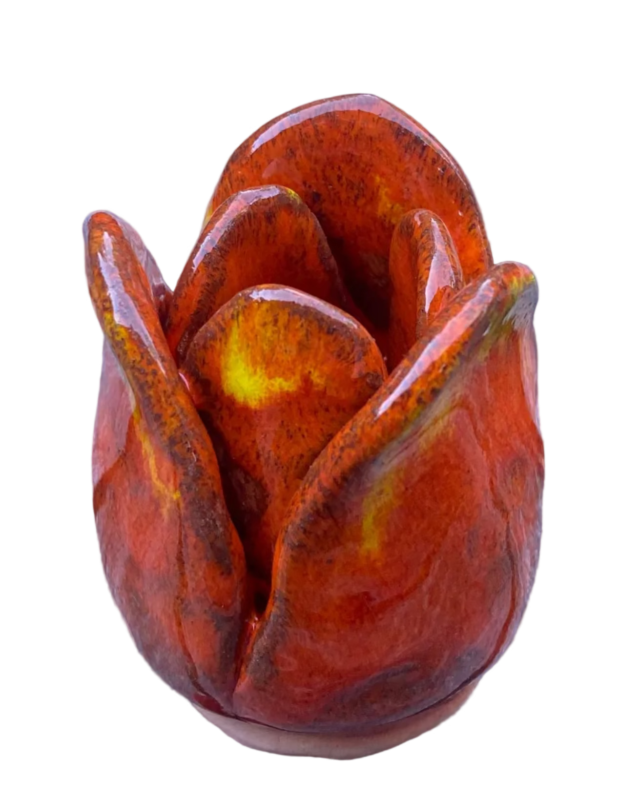 Tulip Incense Holder Orange