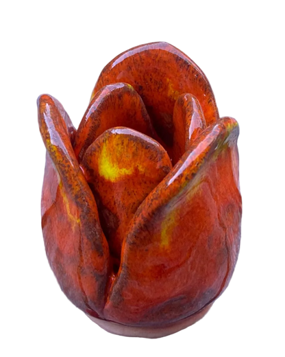 Tulip Incense Holder Orange