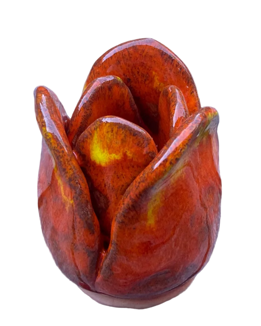 Tulip Incense Holder Orange