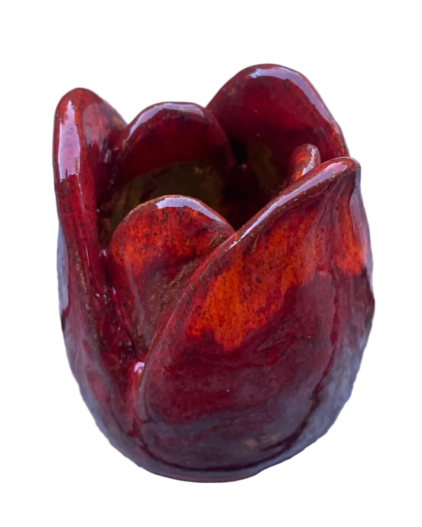 Tulip Incense Holder Red