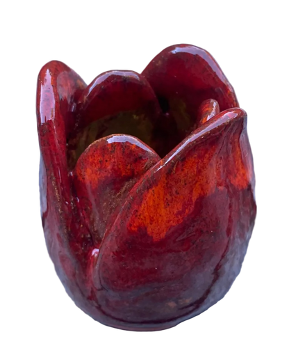 Tulip Incense Holder Red