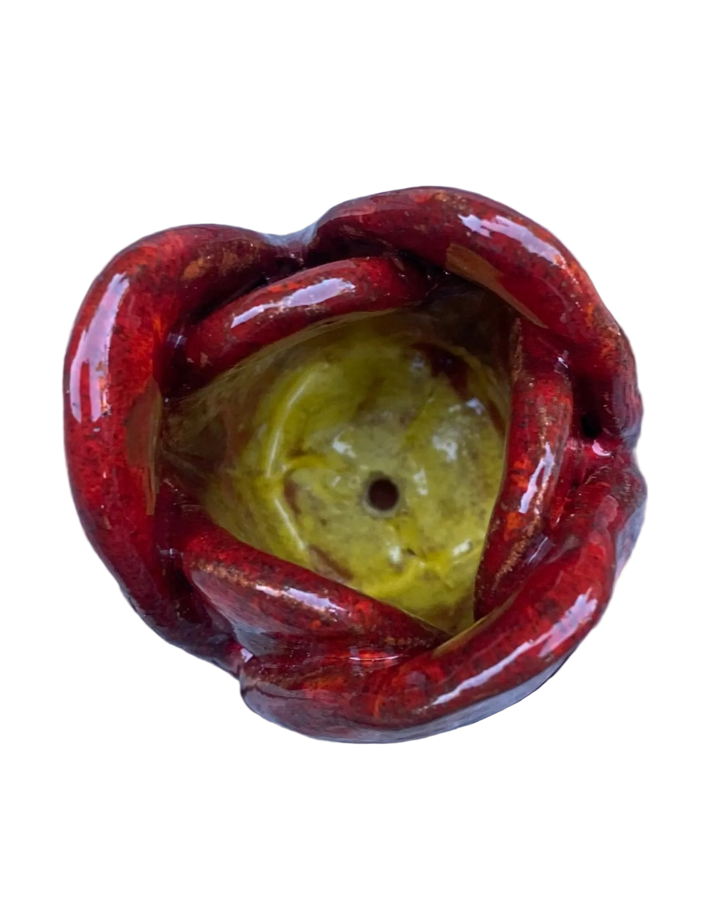 Tulip Incense Holder Red