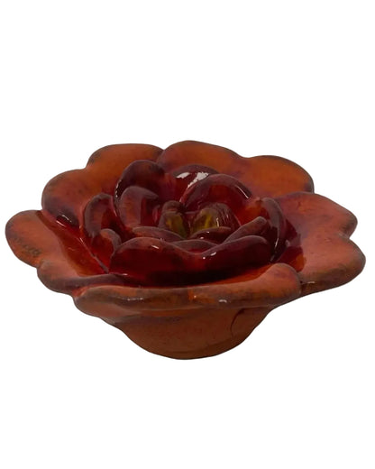Rose Incense Holder Red Orange Wall Art