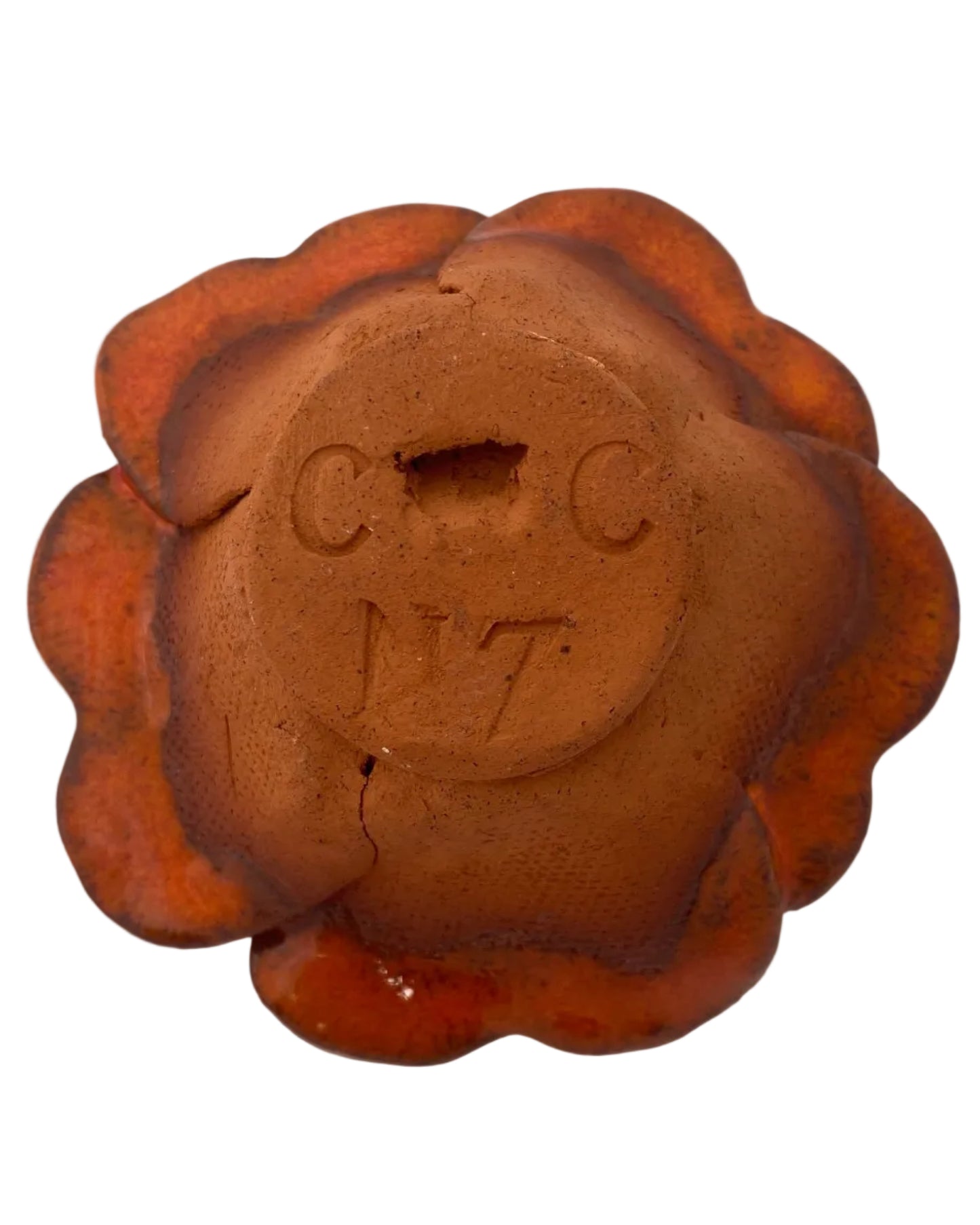 Rose Incense Holder Red Orange Wall Art