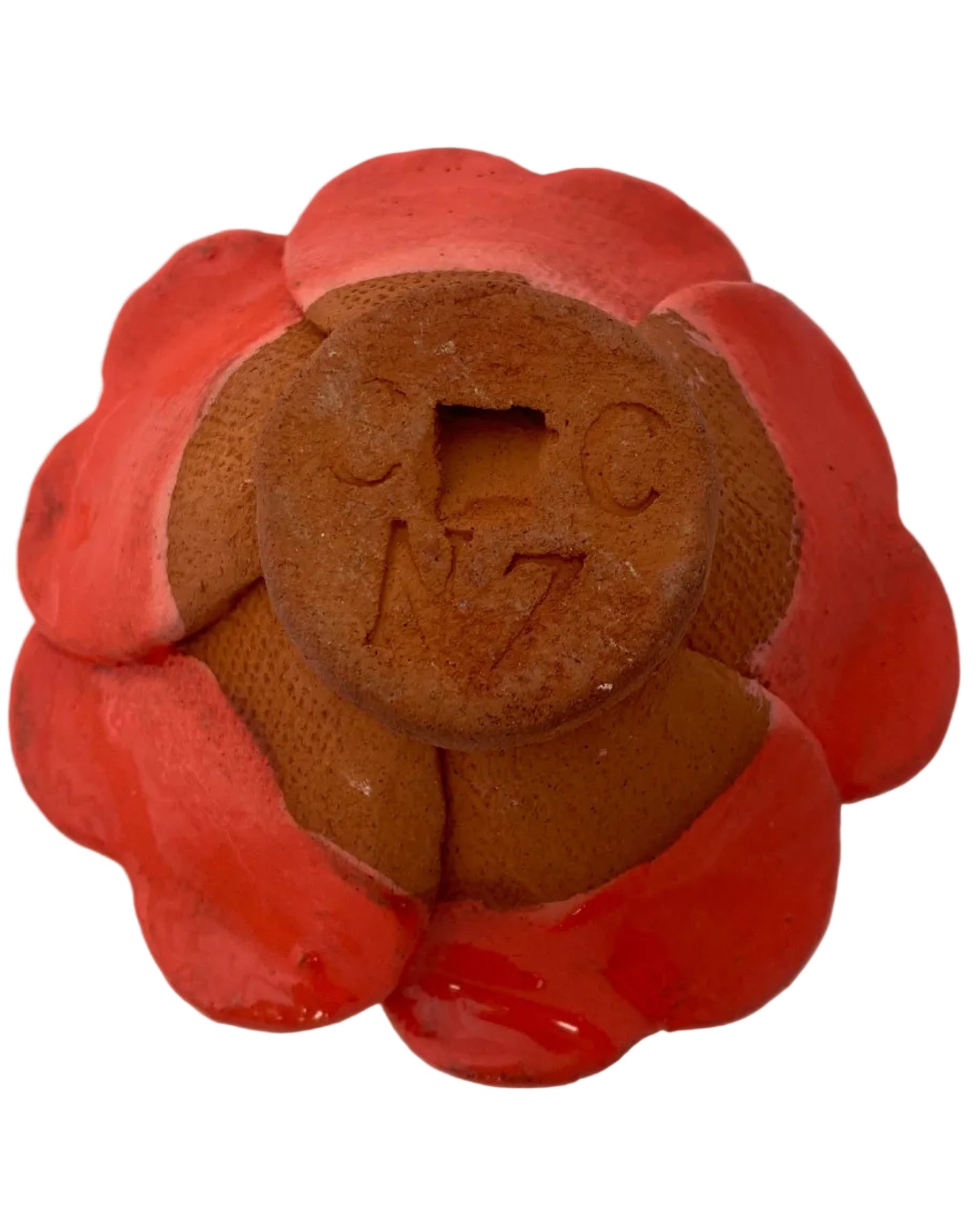 Rose Incense Holder Orange highlighted Wall Art
