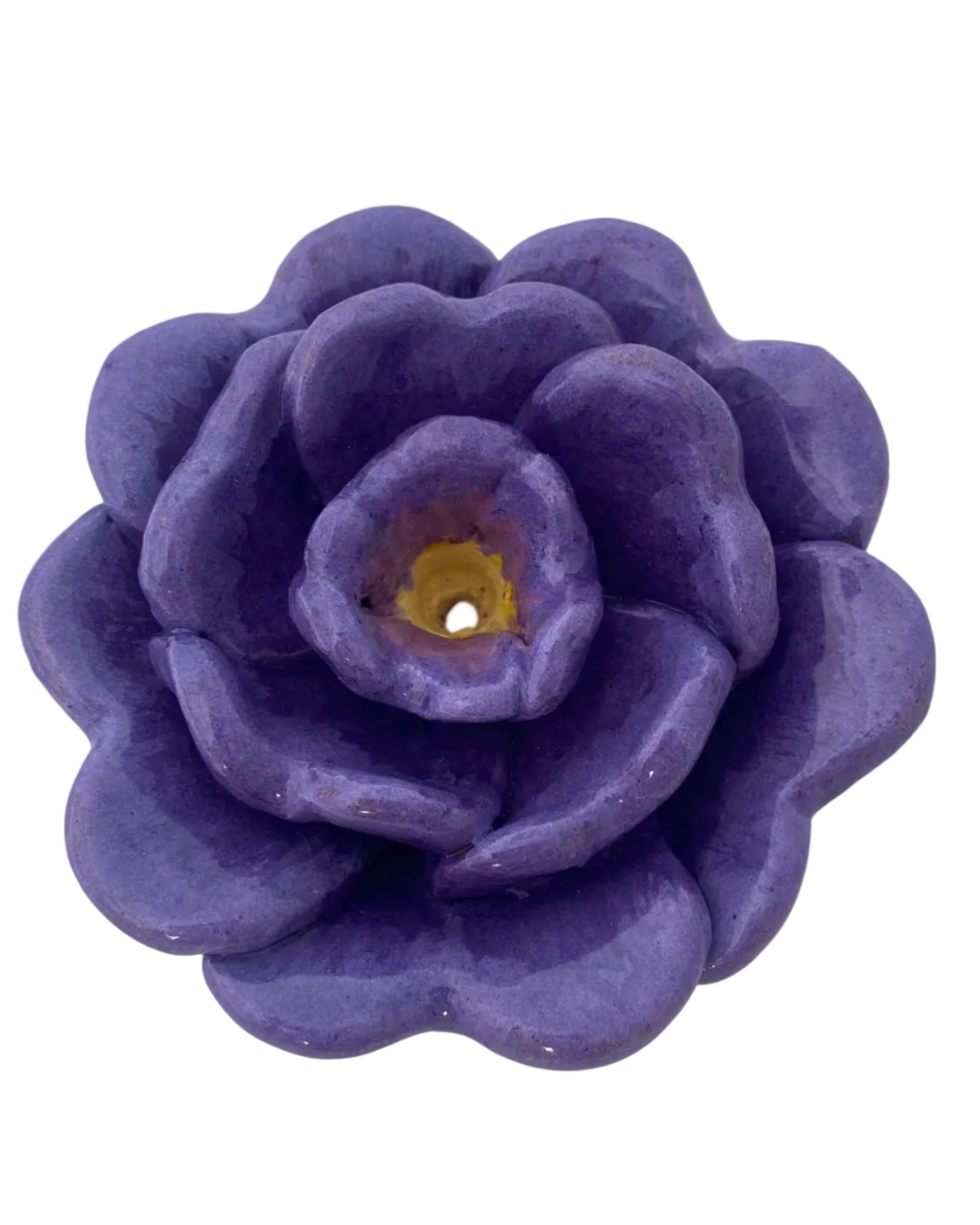 Rose Incense Holder Purple highlighted Wall Art