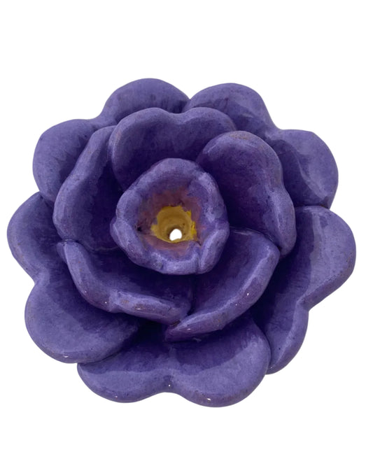Rose Incense Holder Purple highlighted Wall Art
