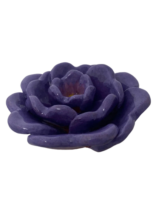 Rose Incense Holder Purple highlighted Wall Art