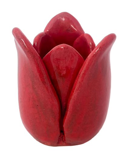 Tulip Incense Holder Red