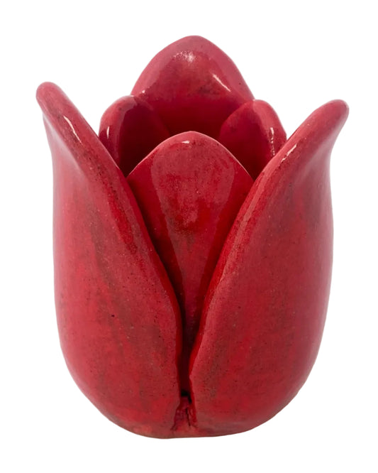 Tulip Incense Holder Red