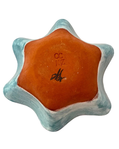Turquoise Wavy Bowl