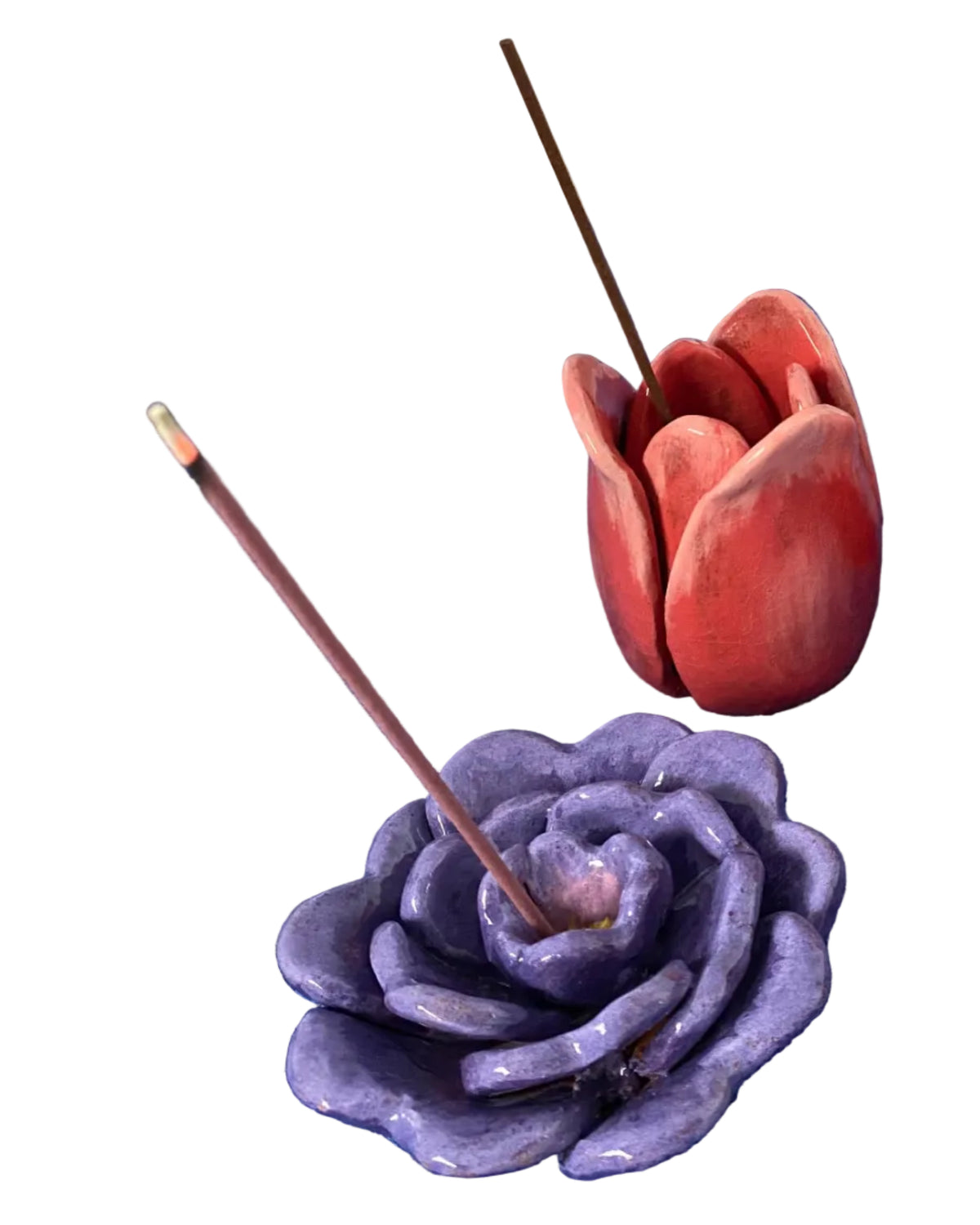 Tulip Incense Holder Pink highlight
